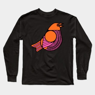 Pink Bird Long Sleeve T-Shirt